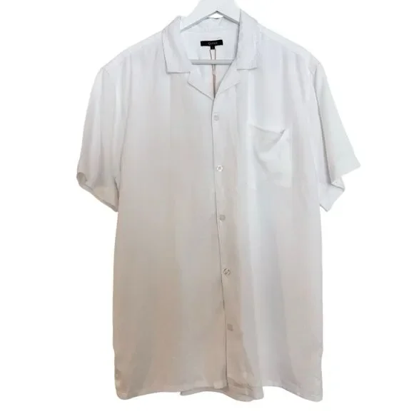 Quince NWT vintage tencel wash camp shirt size large white - Picture 11 of 11